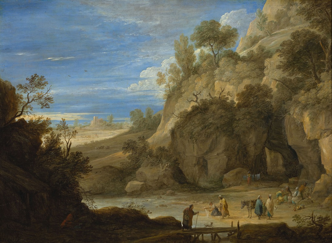 David Teniers The Younger - Landscape with a Gipsy camp