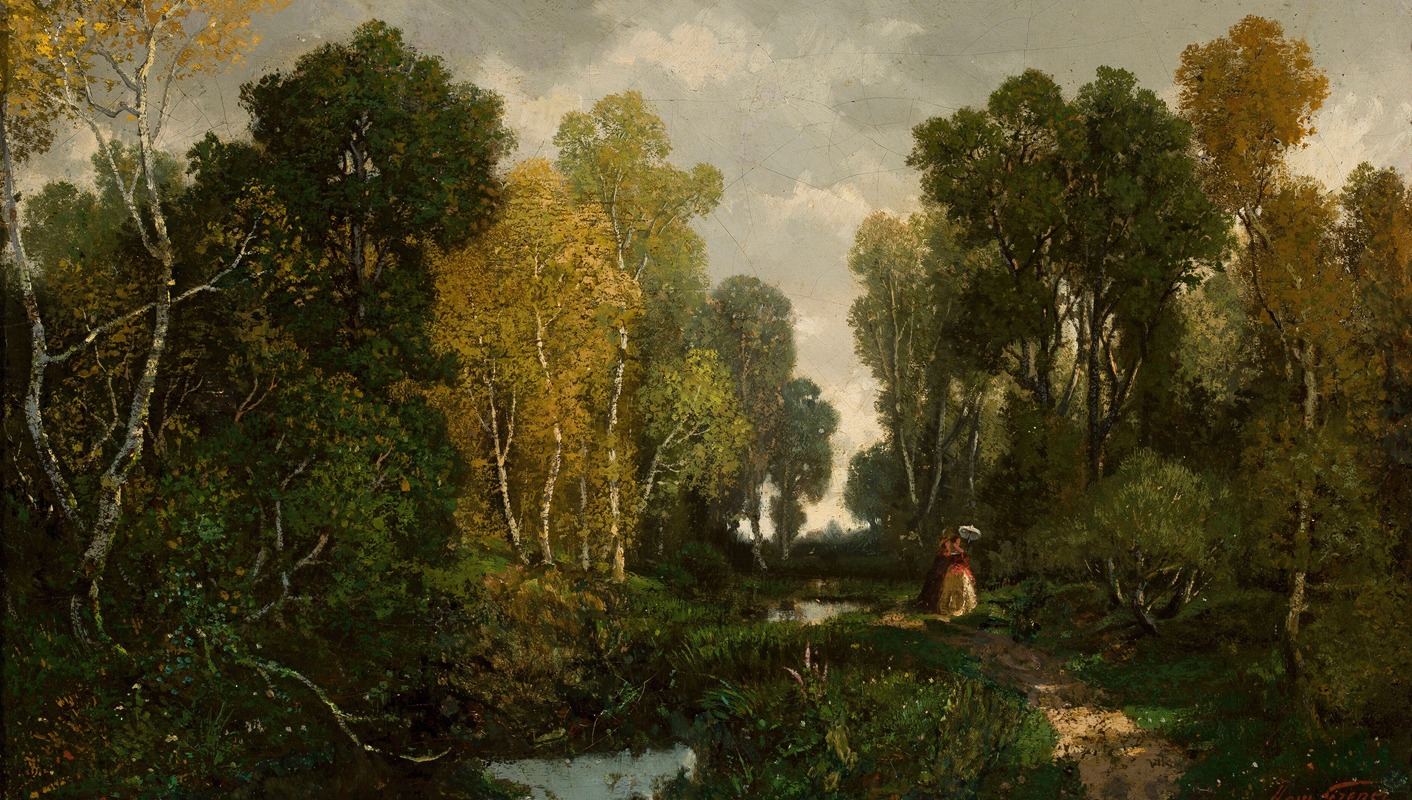 Dominique Adolphe Grenet de Joigny - Forest in Fontainebleau