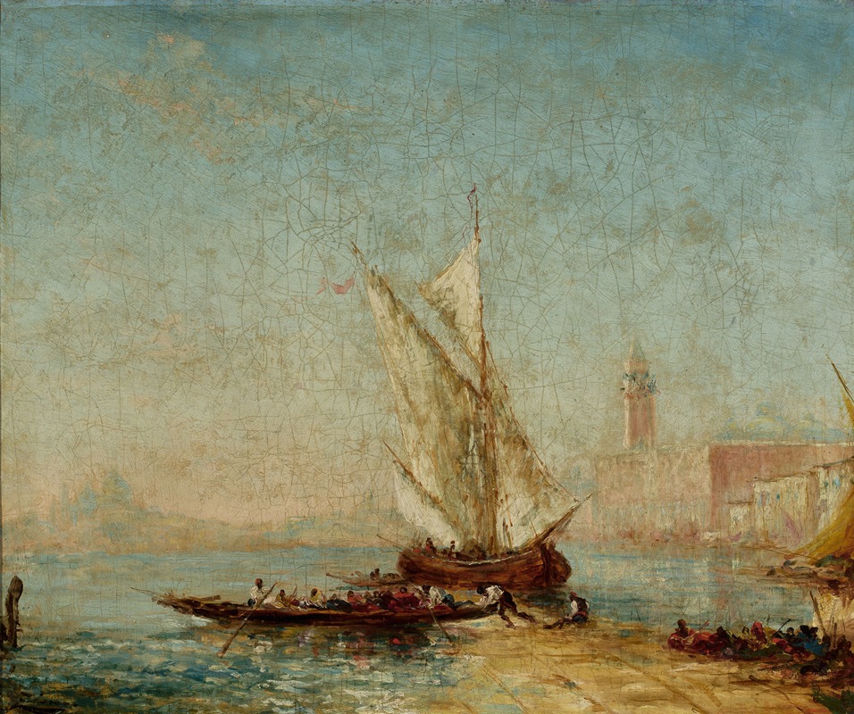 Félix Ziem - View of Venice with the Doge’s Palace