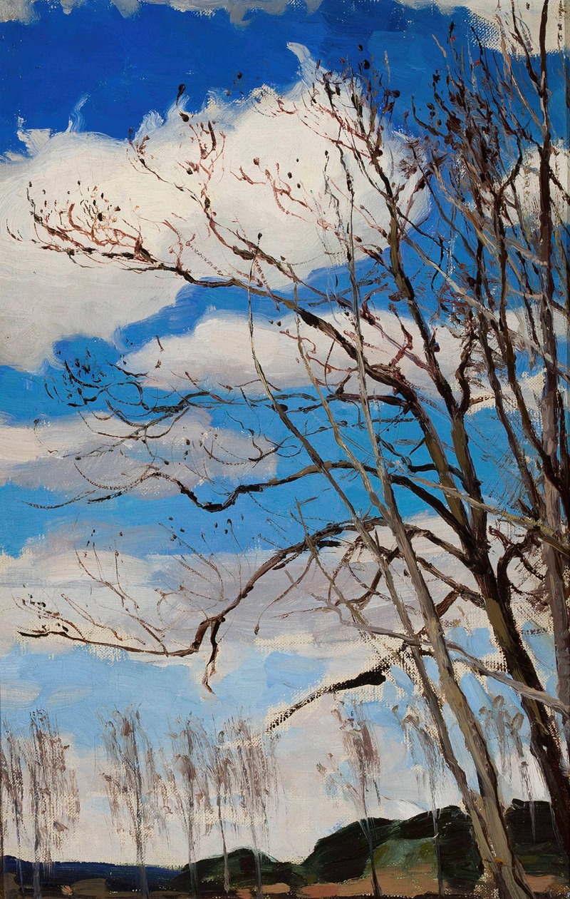 Ferdynand Ruszczyc - Trees against the sky