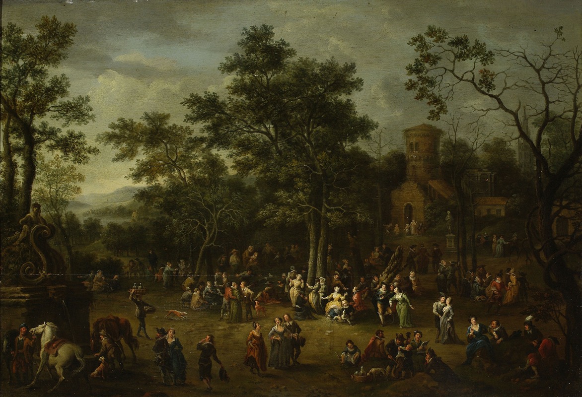 Franz de Paula Ferg - Festivity in a park