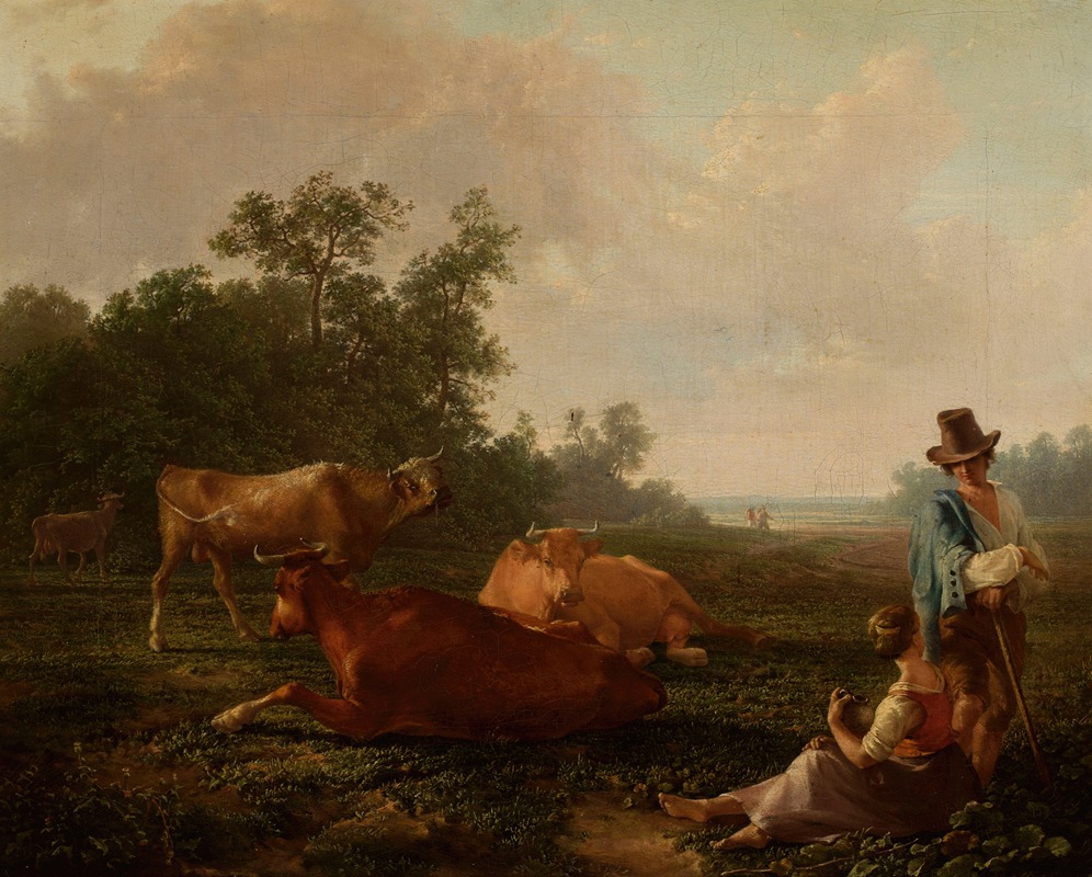 Friedrich von Nerly - Pastoral scene