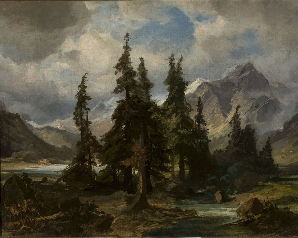 Friedrich Preller the Elder - Mountain landscape from Norway