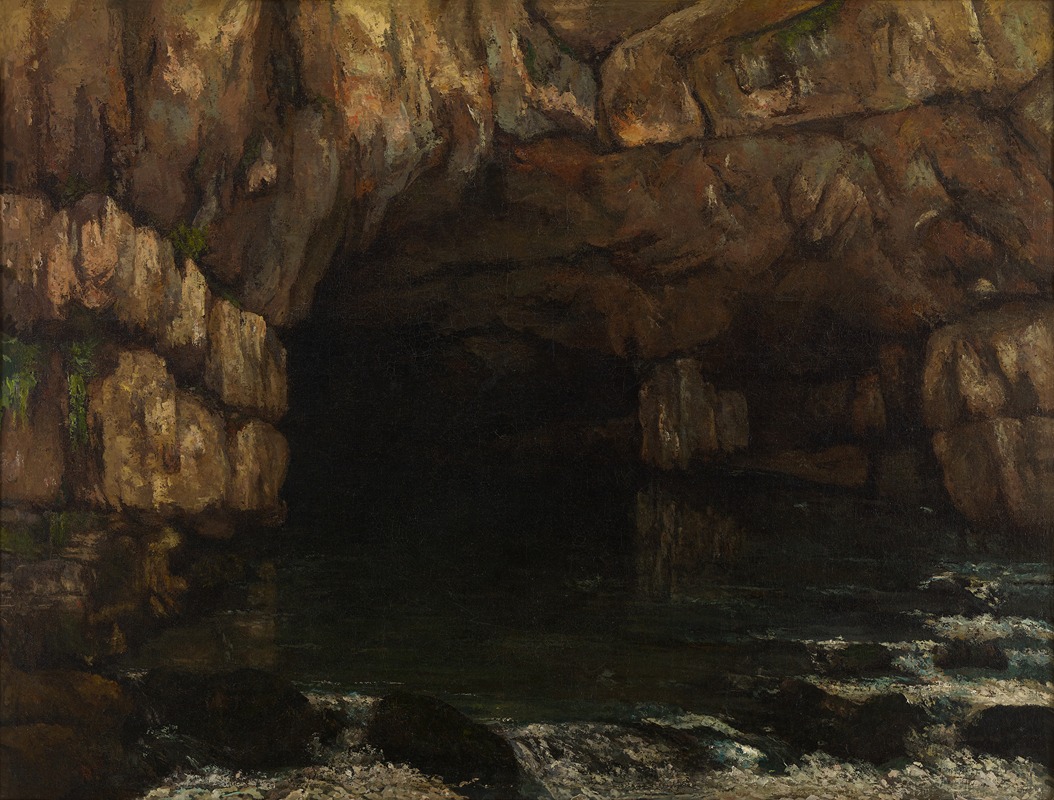 Gustave Courbet - La source de la Loue (The Source of the Loue) 