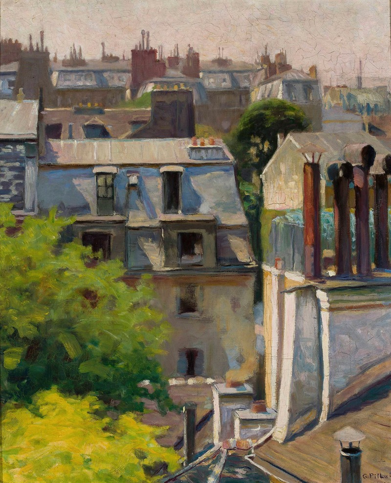 Gustaw Pillati - Roofs of Paris