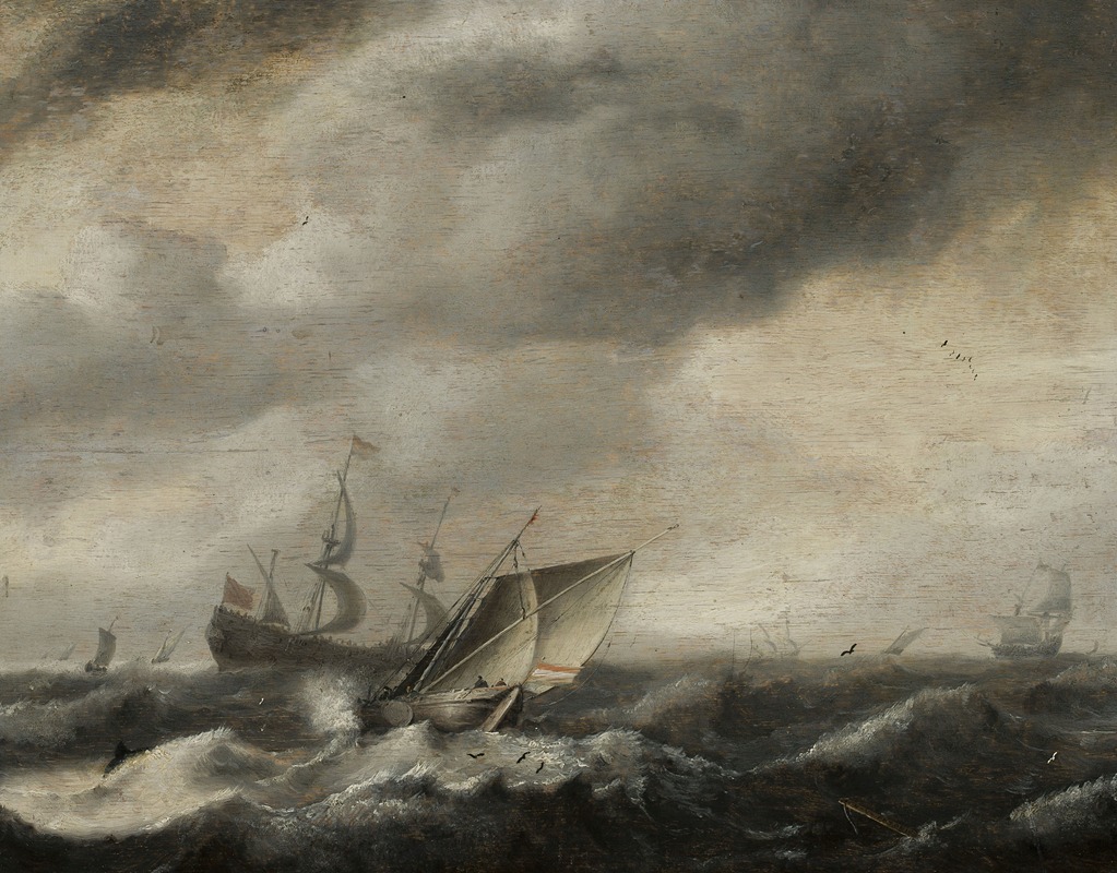 Hendrick van Anthonissen - Ships on the sea