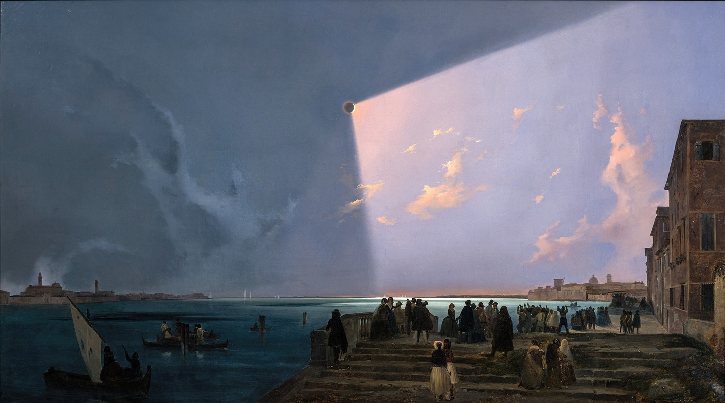 Ippolito Caffi - The Eclipse of the Sun in Venice, July 6, 1842