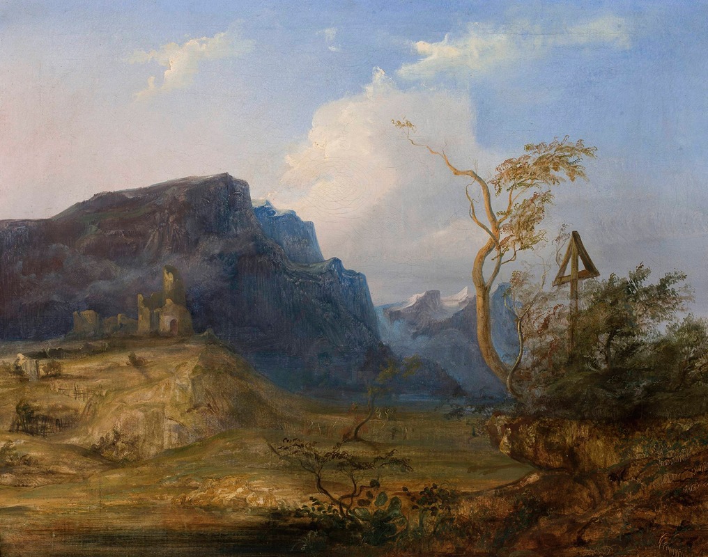 Jan Nepomucen Glowacki - Mountain landscape