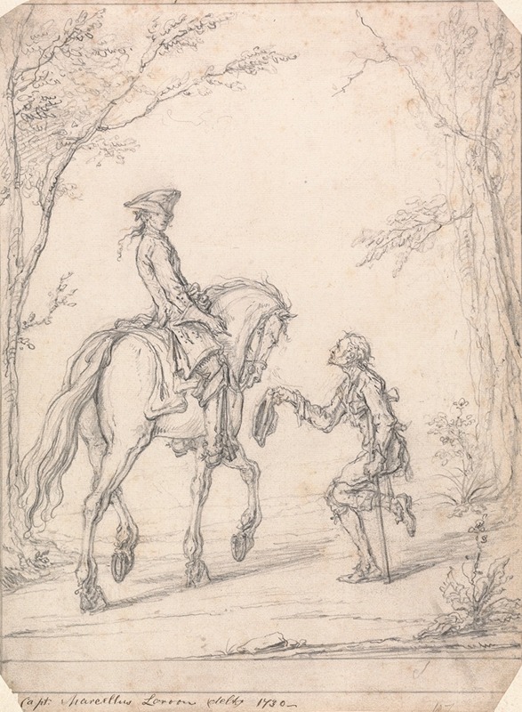 Marcellus Laroon the Younger - The Horseman and the Beggar