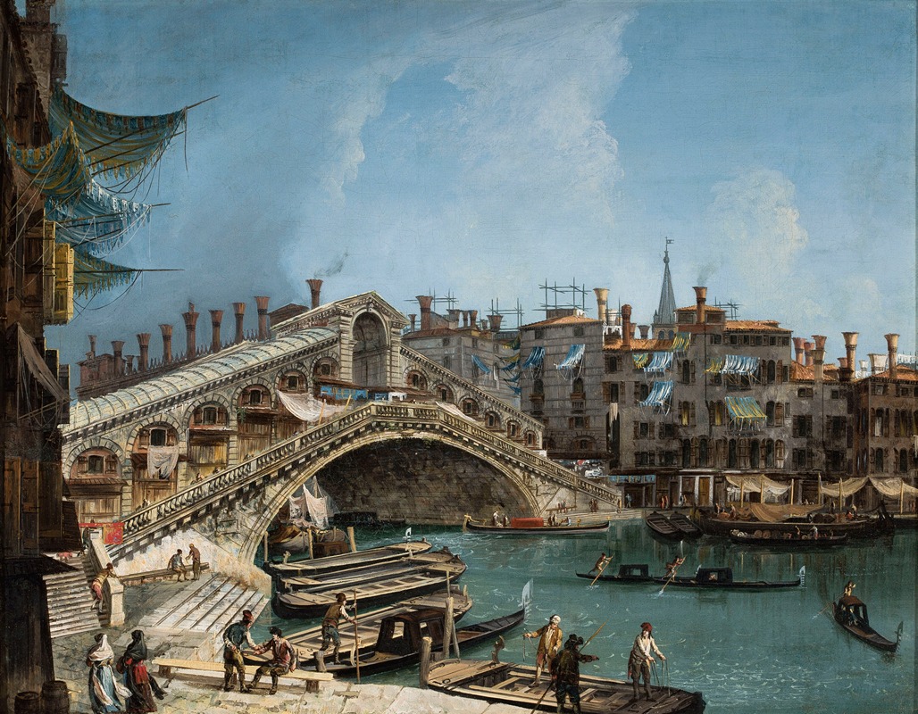 Michele Marieschi - Ponte Rialto in Venice