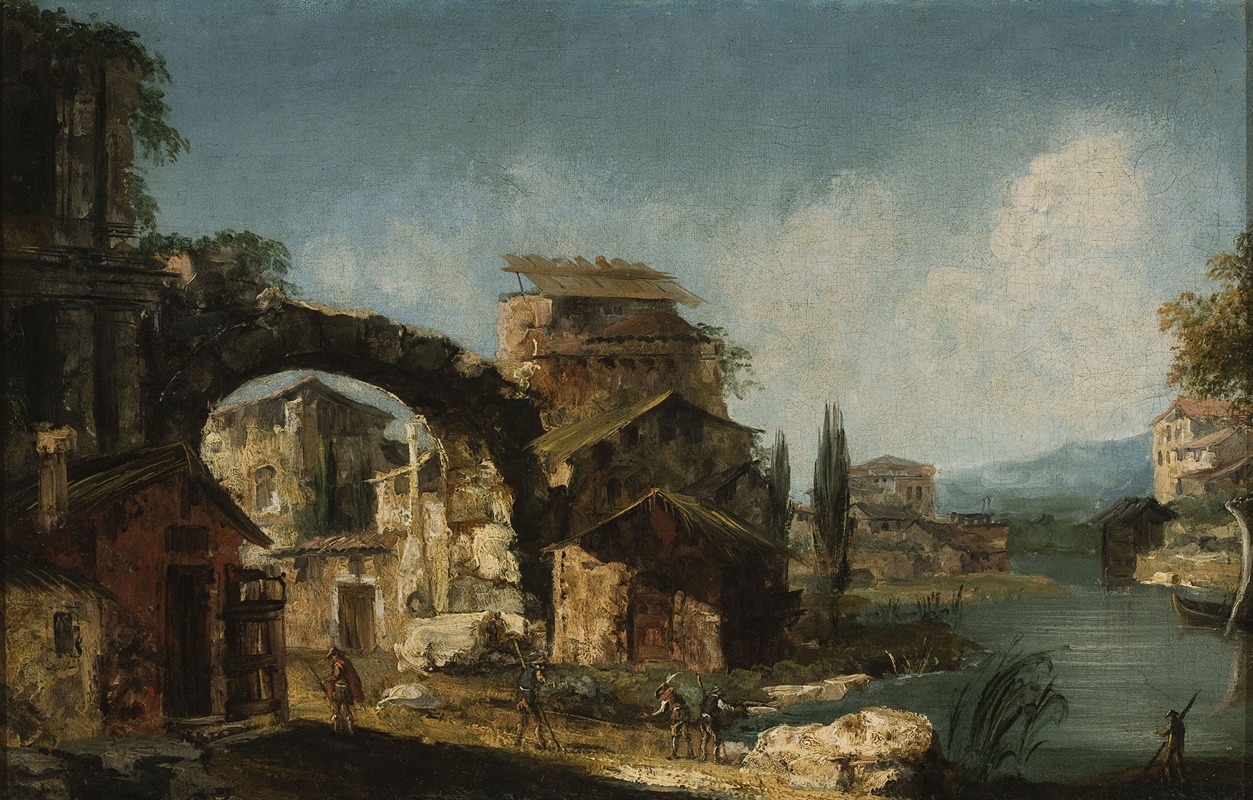Michele Marieschi - Landscape with ruins