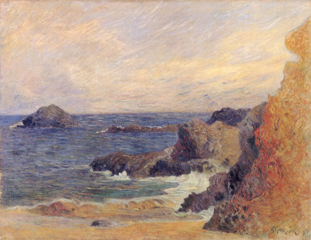 Paul Gauguin - La Côte rocheuse, ou Rochers au bord de la mer