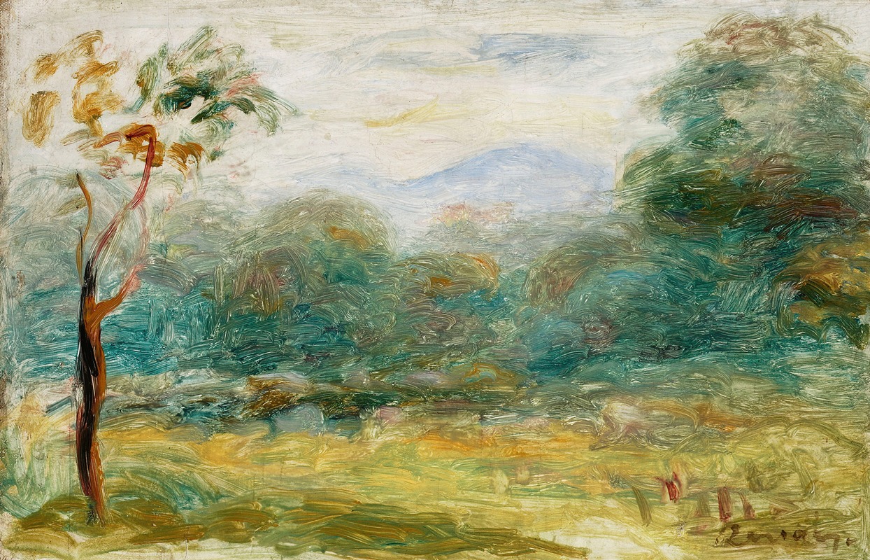 Pierre-Auguste Renoir - Landscape from the south of France (Cagnes-sur-Mer)