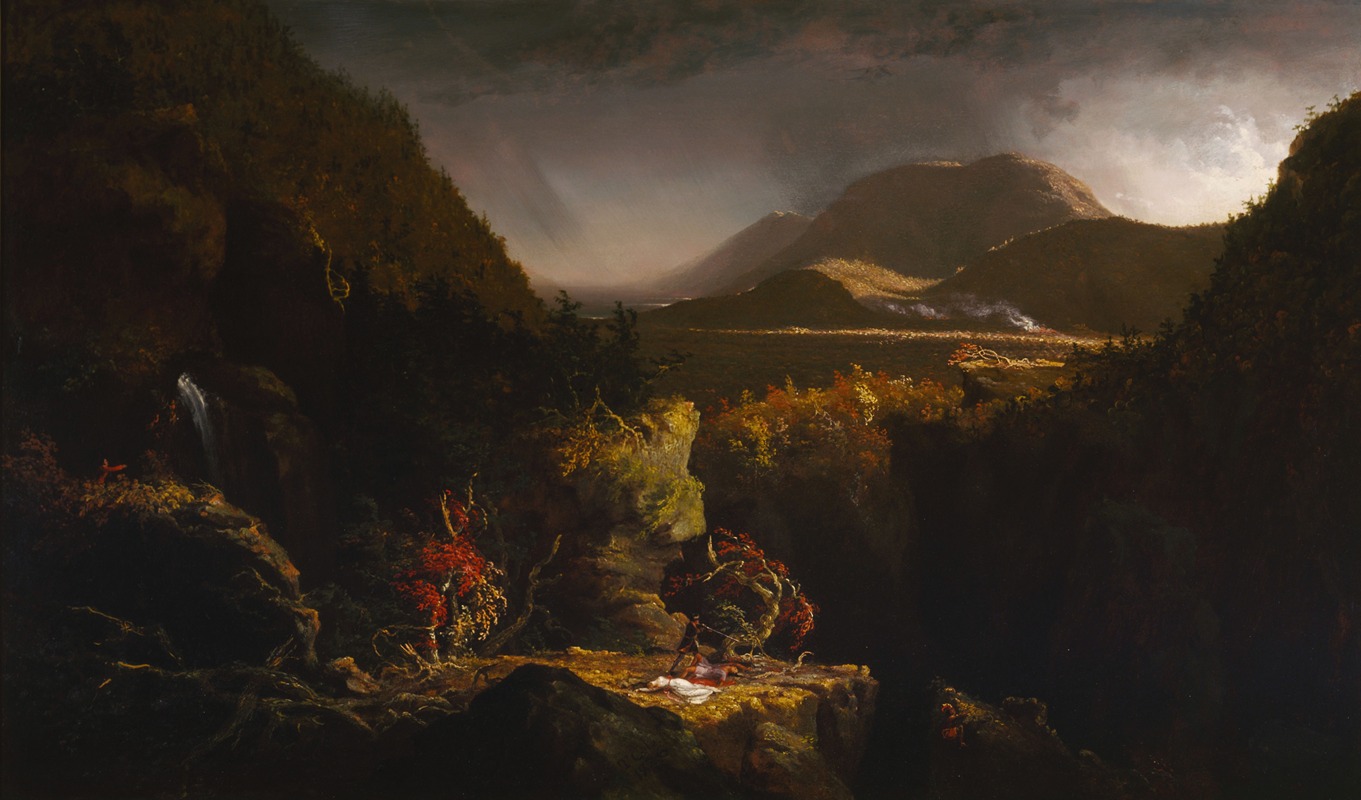 Thomas Cole - Landscape with Figures; A Scene from ‘The Last of the Mohicans’