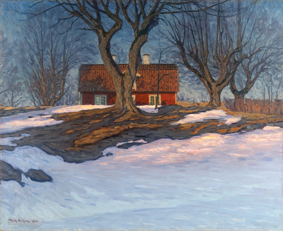 Vilhelm Behm - March Evening, Södermanland