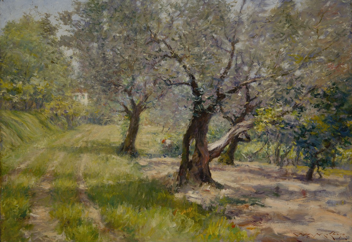 William Merritt Chase - The Olive Grove