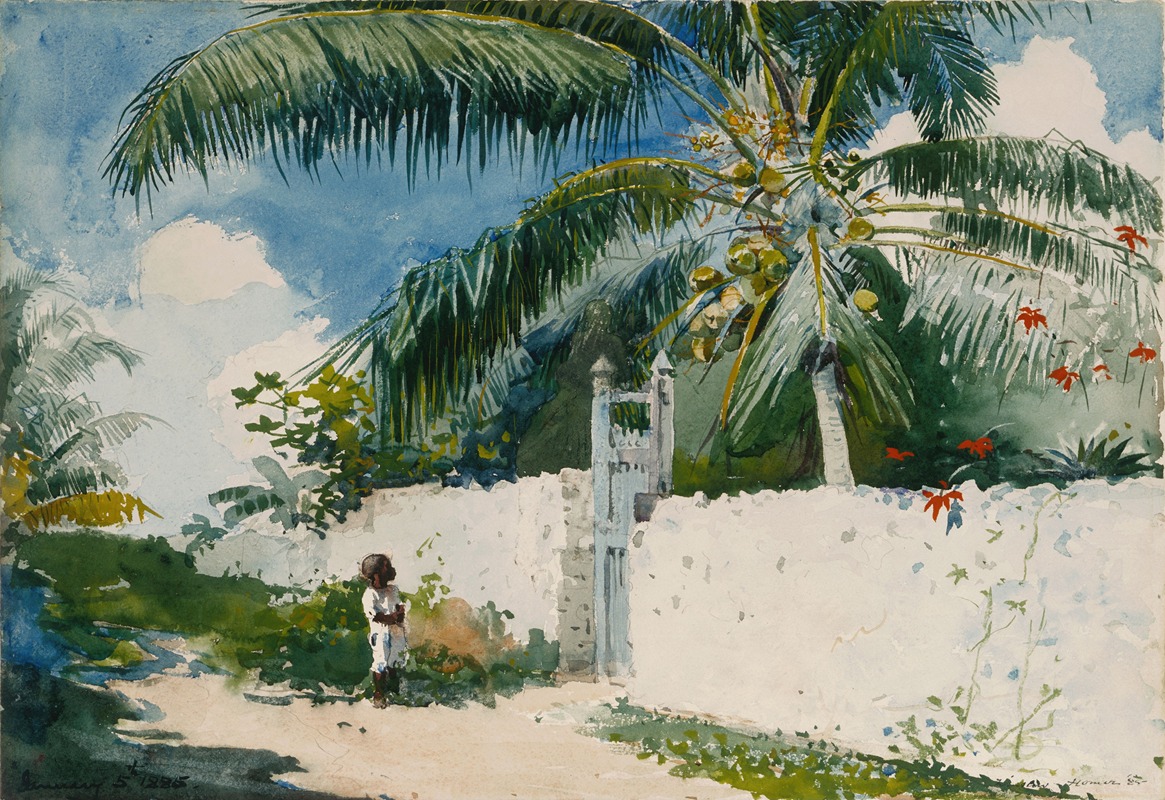 Winslow Homer - A Garden in Nassau