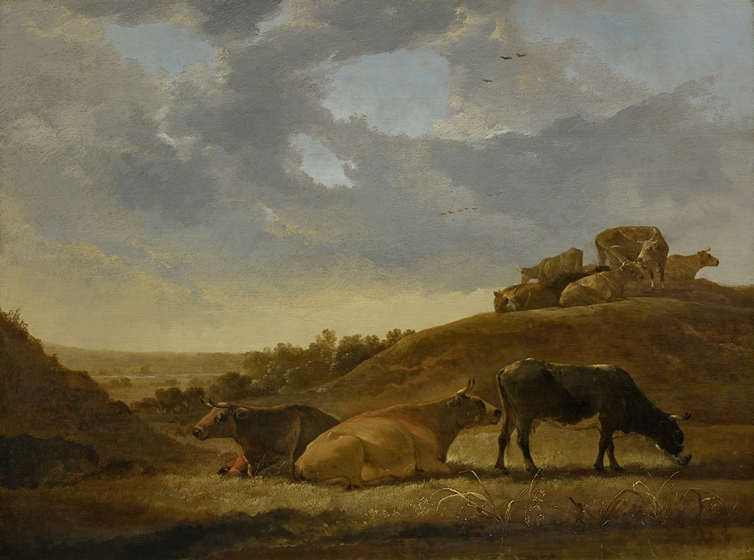Aelbert Cuyp - Cattle in a Dutch Arcadian Landscape