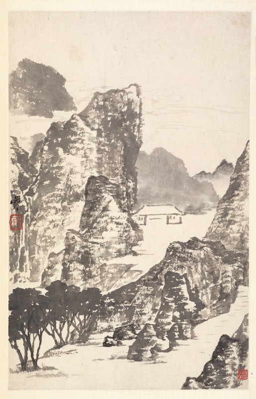 Min Zhen - Landscape after Mi Fu
