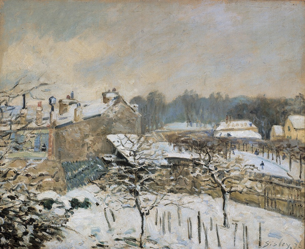 Alfred Sisley - Effet de neige à Louveciennes