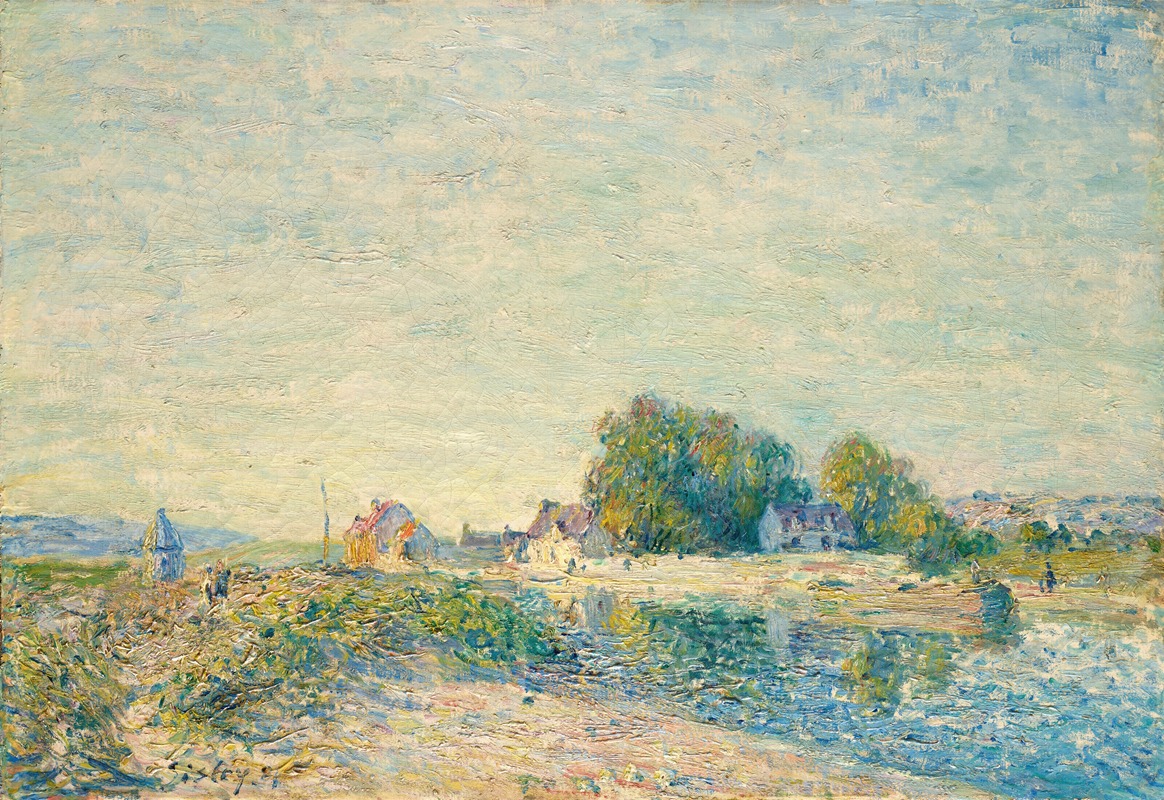 Alfred Sisley - Le Barrage du canal du Loing à Saint-Mammès