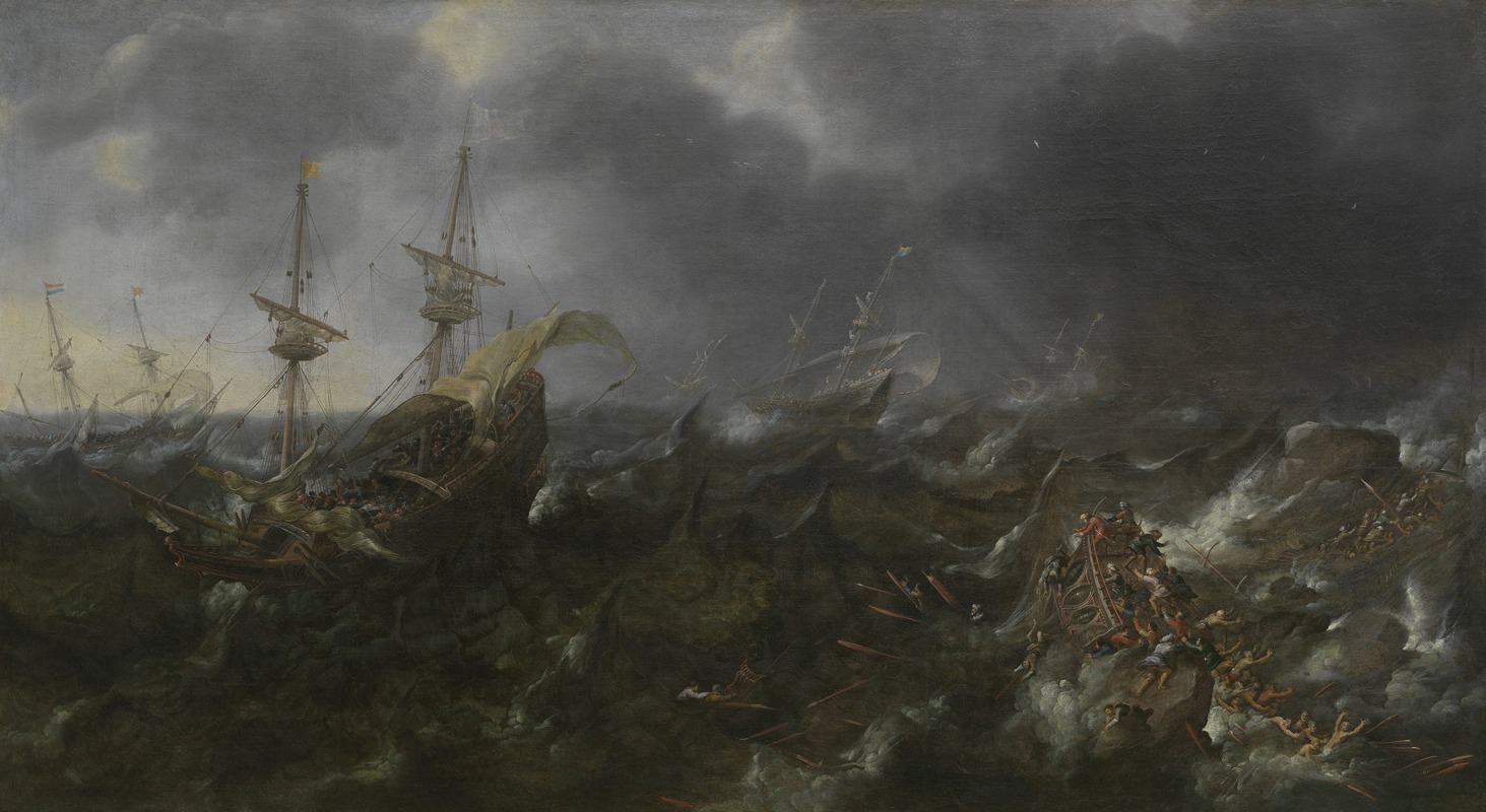 Andries van Eertvelt - The battle of Lepanto