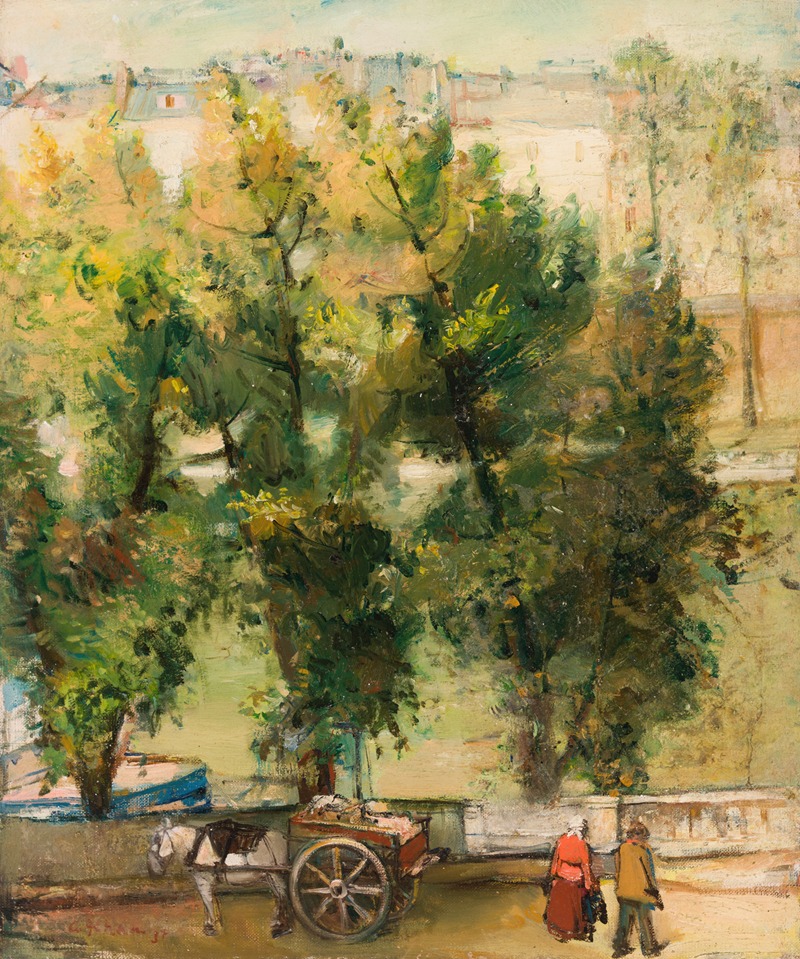 Andrus Johani - Paris motif (Landscape with a horse)