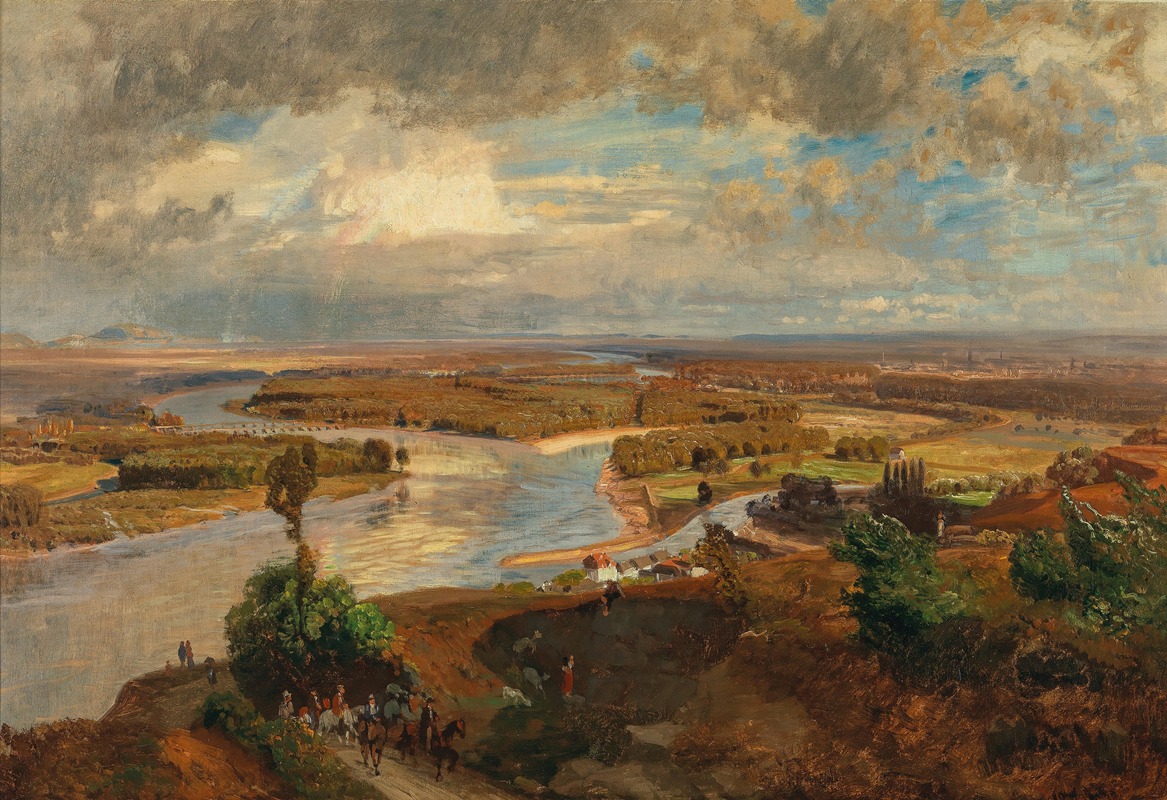 Anton Hlavacek - A View of Vienna from the Nussberg