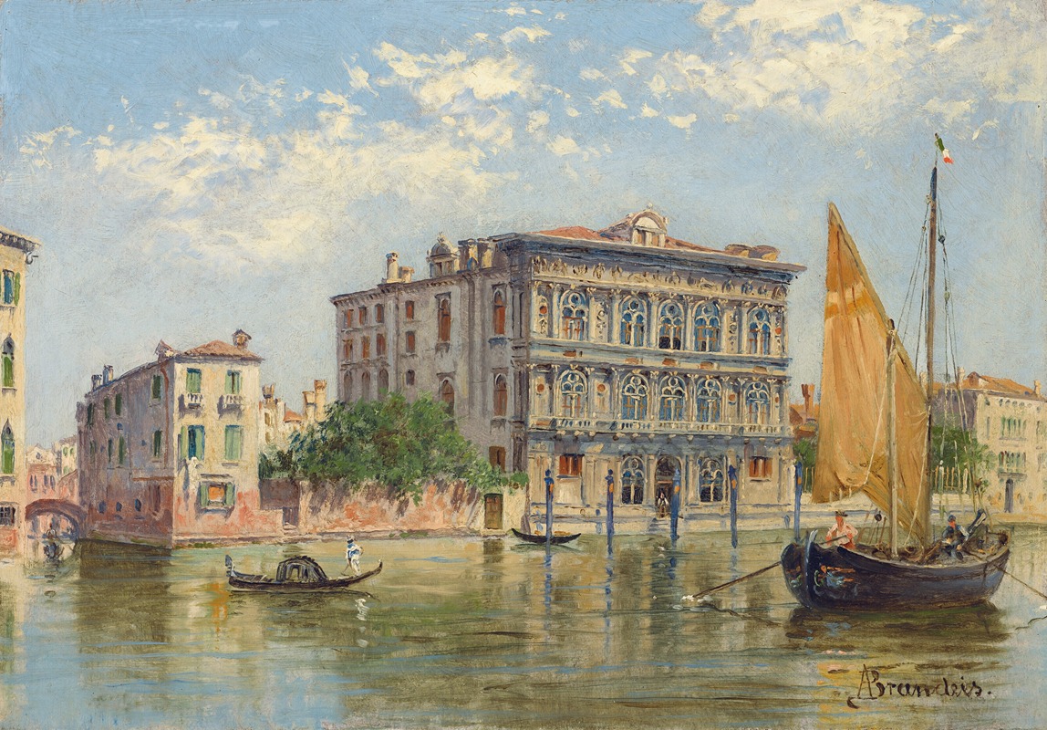 Antonietta Brandeis - Ca’ Vendramin Calergi from the Grand Canal, Venice