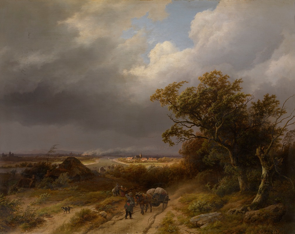 Barend Cornelis Koekkoek - Landscape near Cleves