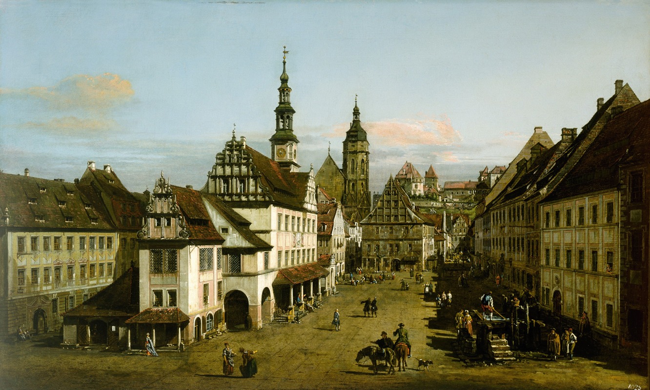 Bernardo Bellotto - The Marketplace at Pirna