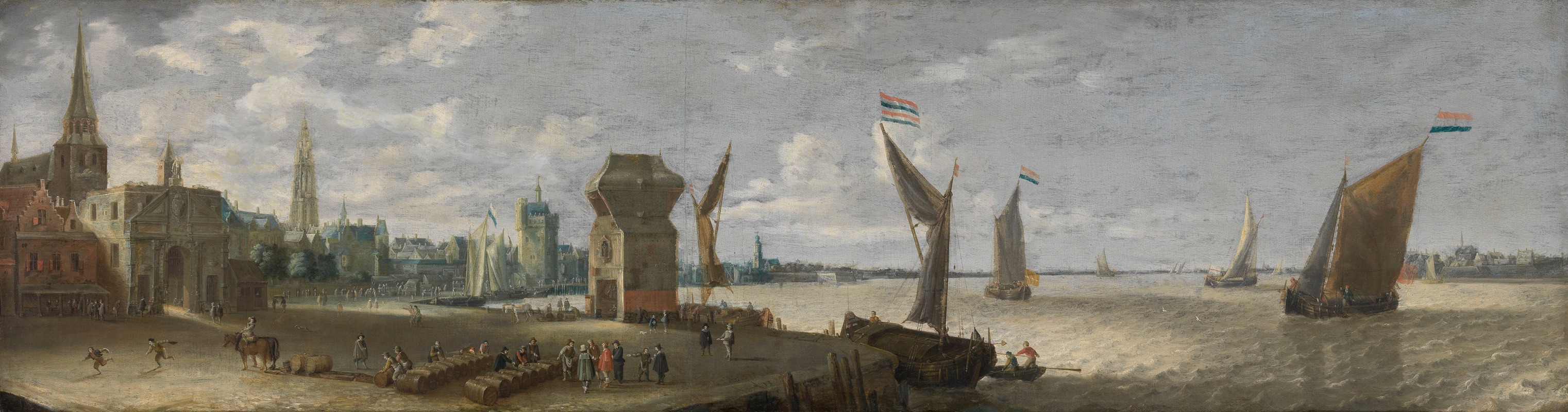 Bonaventura Peeters the Elder - The Antwerp Shipyard