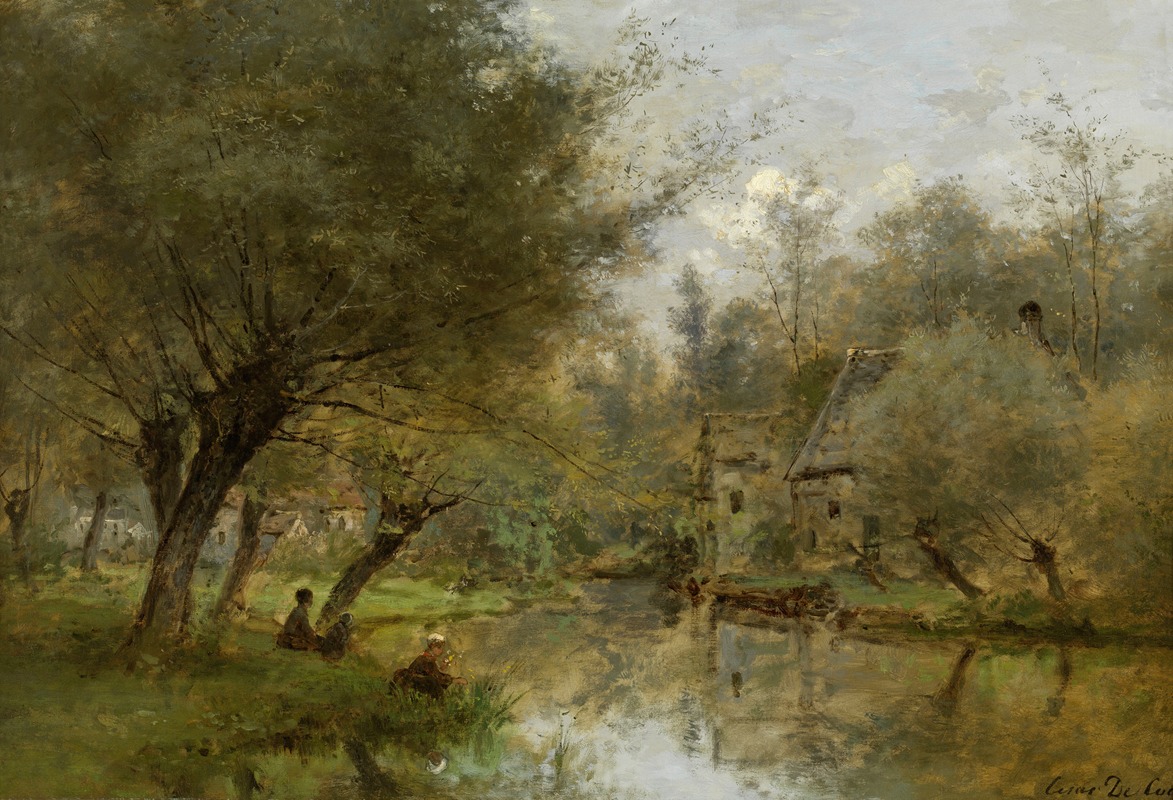 César De Cock - Landscape near Saint-Germain-en-Laye