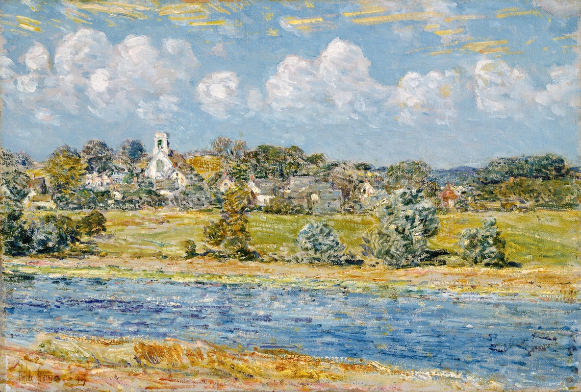 Childe Hassam - Landscape at Newfields, New Hampshire