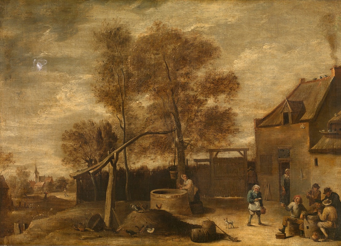 David Teniers The Younger - In the Farmyard