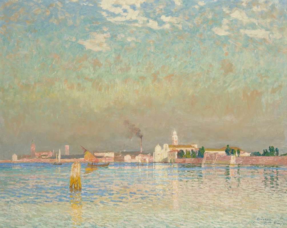Emile Claus - Vue de Murano, Venise