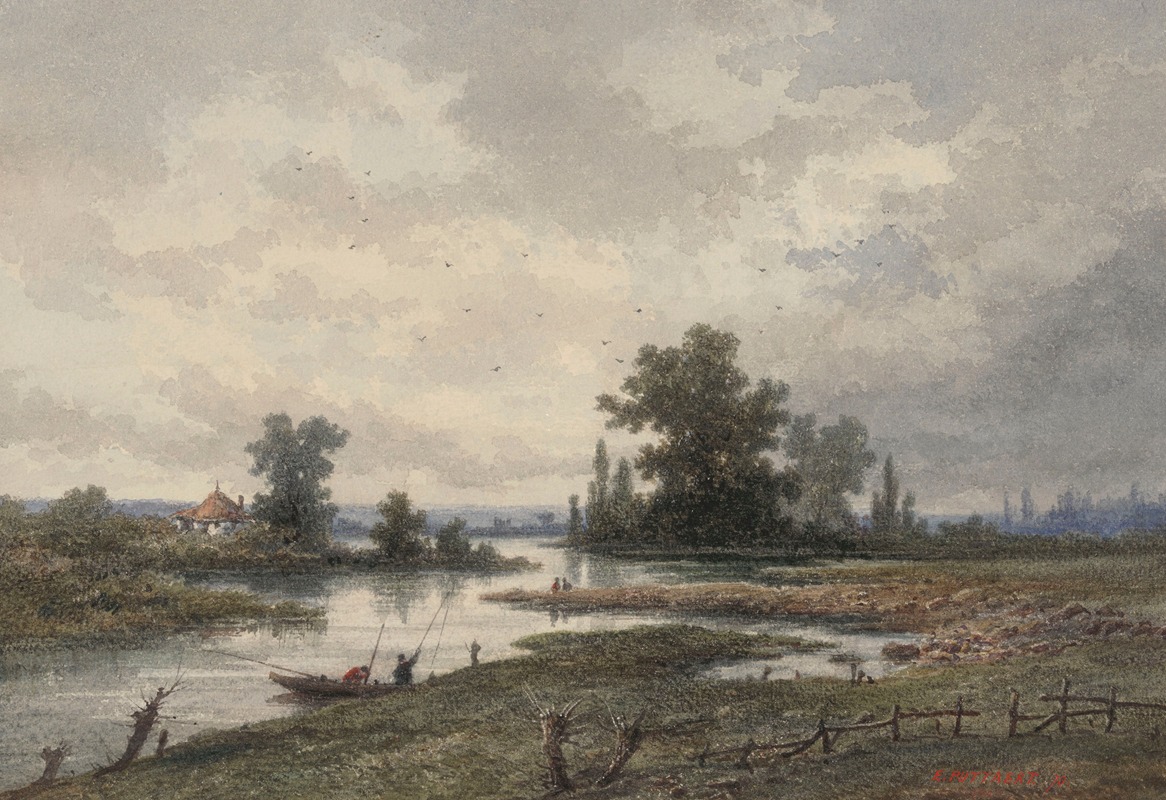 Emile Puttaert - The River Lys near Ghent