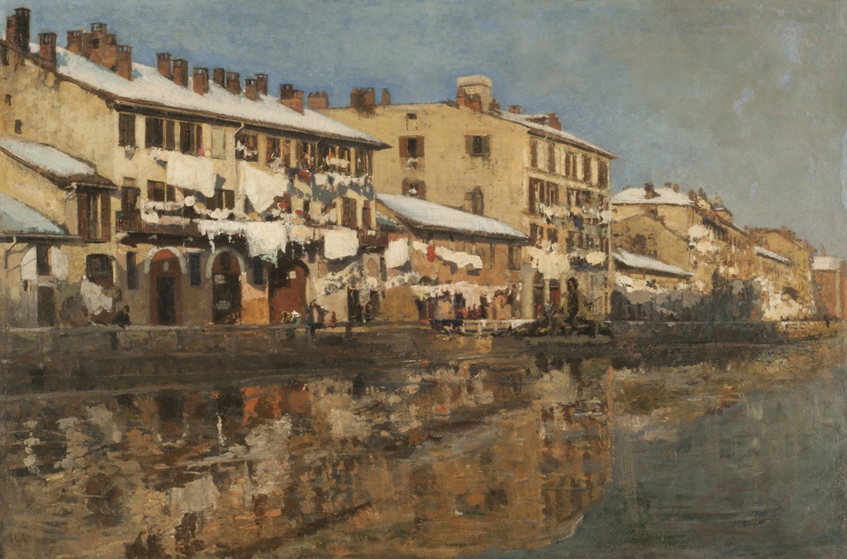 Emilio Gola - El Naviglio de Milán