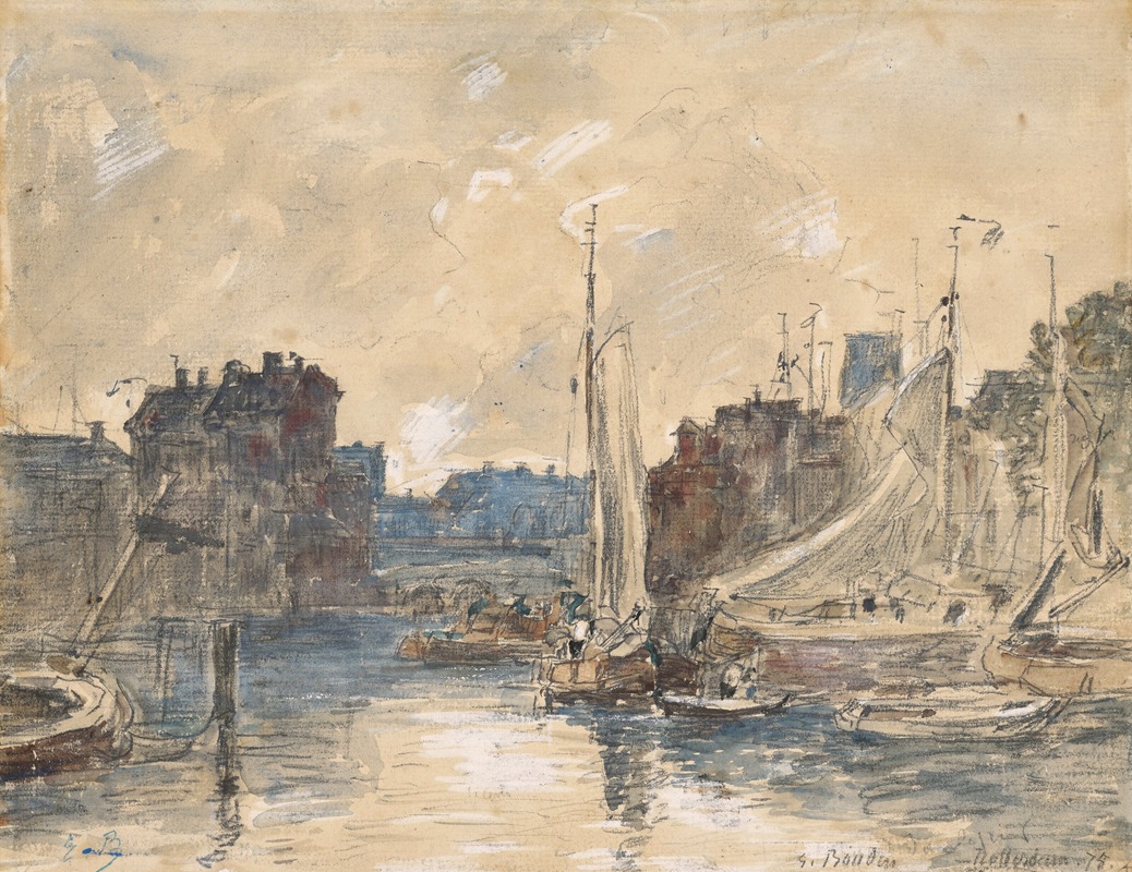 Eugène Boudin - Port de Rotterdam