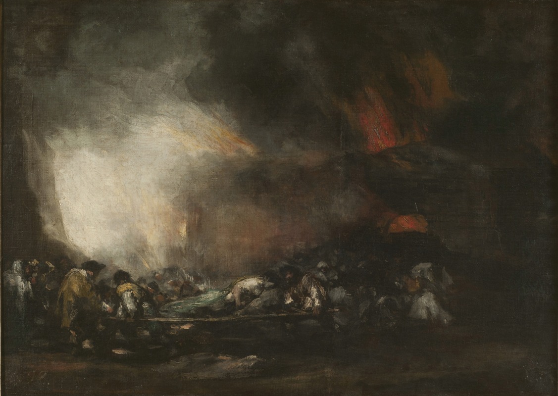 Francisco de Goya - Incendio de un hospital