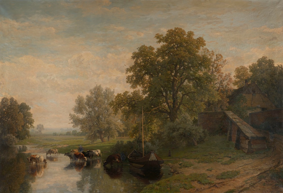 Frans Keelhoff - Landscape in Limburg