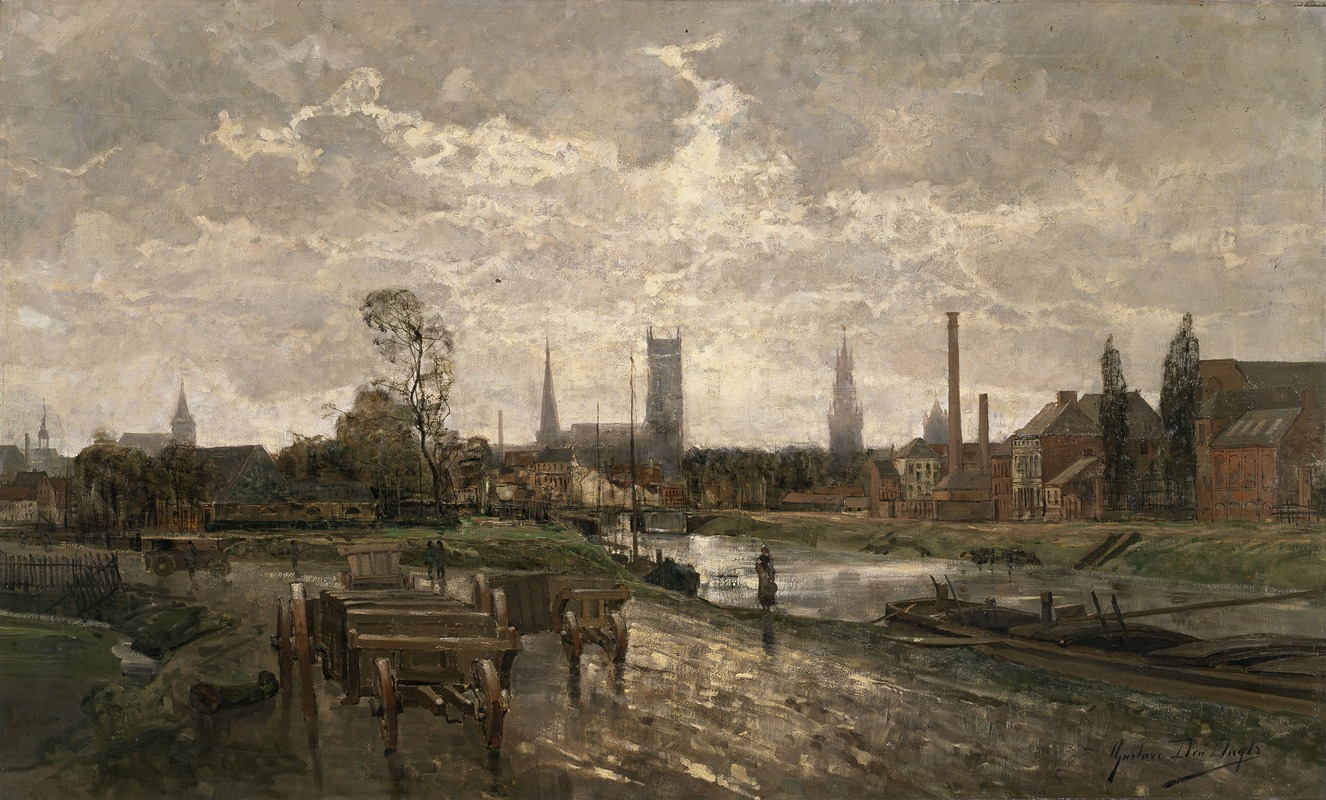 Gustave Den Duyts - Panoramisch gezicht op Gent