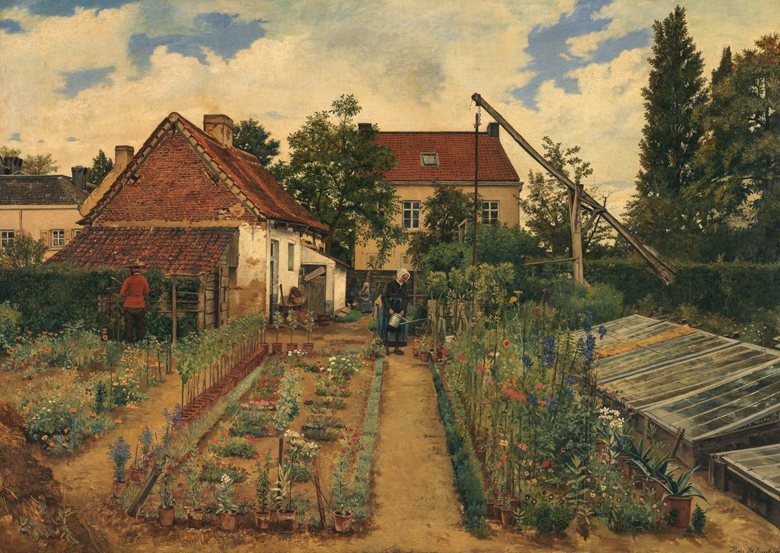 Henri de Braekeleer - Garden of a Florist