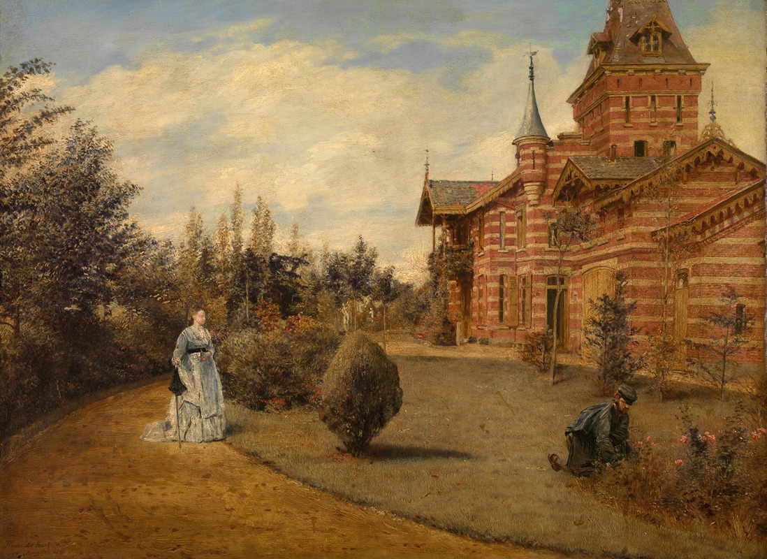 Henri de Braekeleer - The Country House of Gustave Coûteaux
