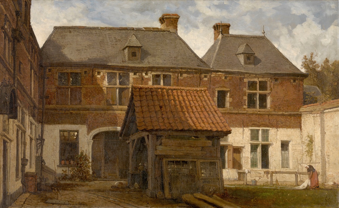 Henri François Schaefels - Saint Anna Almshouse in the Otto Veniusstraat Antwerp