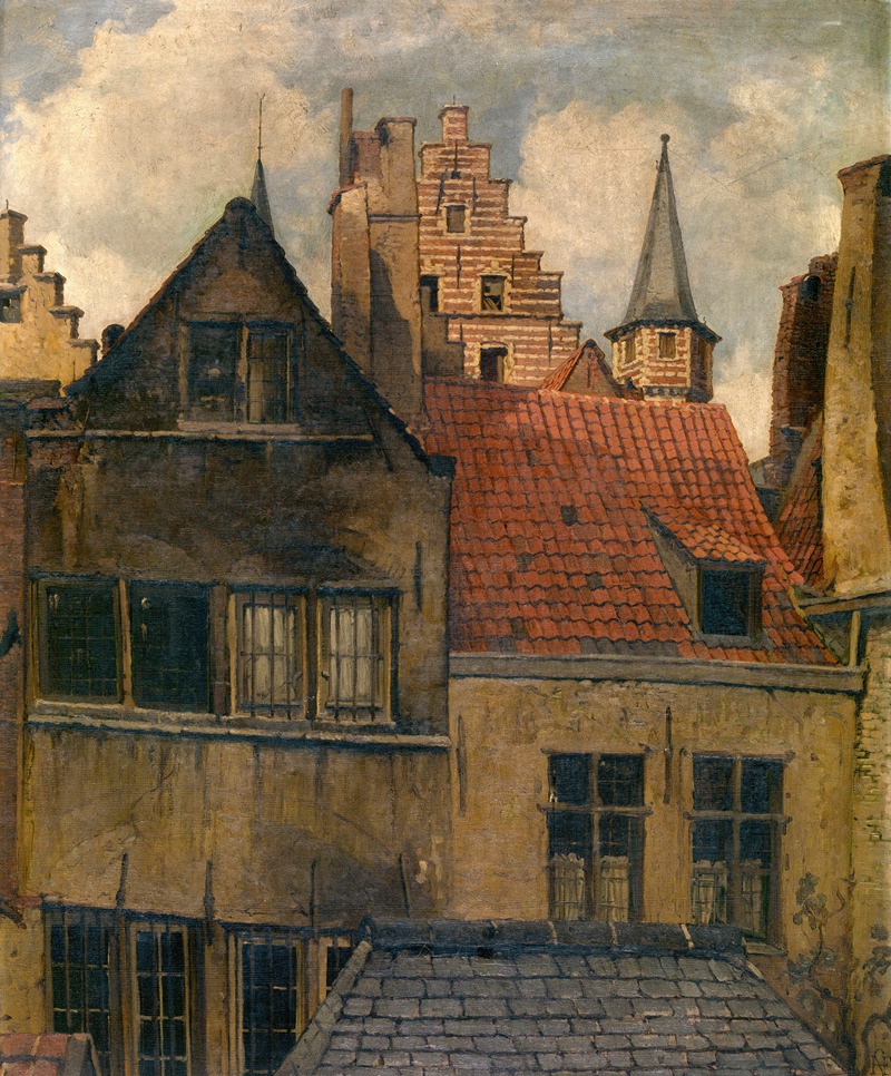 Henri François Schaefels - The Vleeshuis and Old Houses