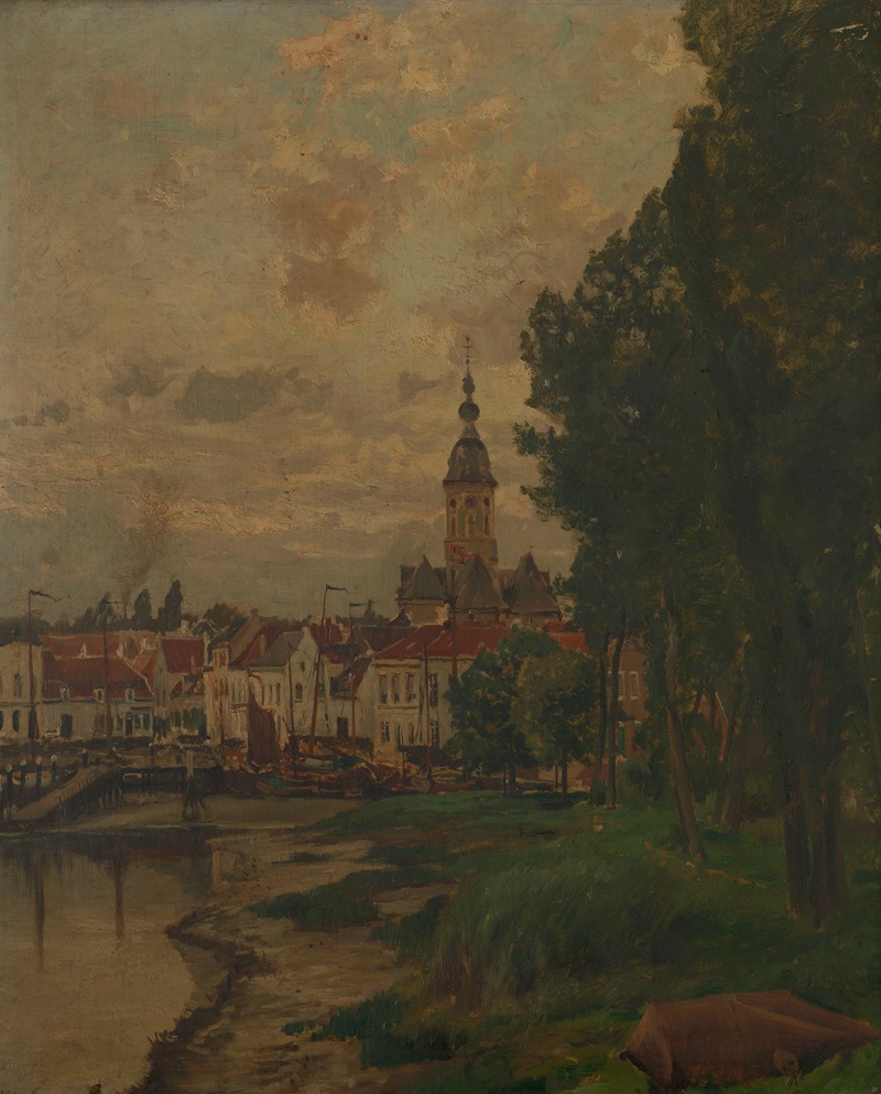 Henri van der Hecht - A View of Temse