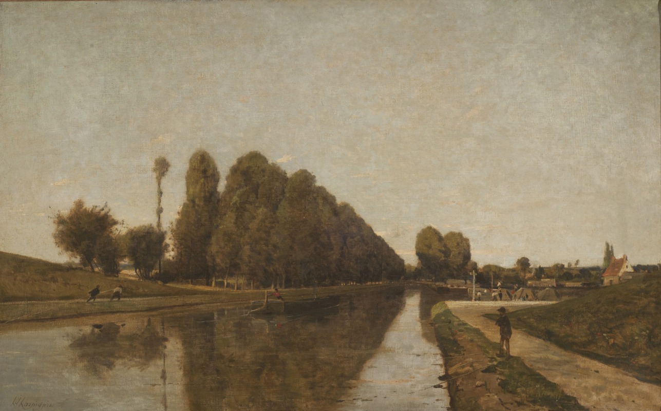 Henri-Joseph Harpignies - El Canal de Briare