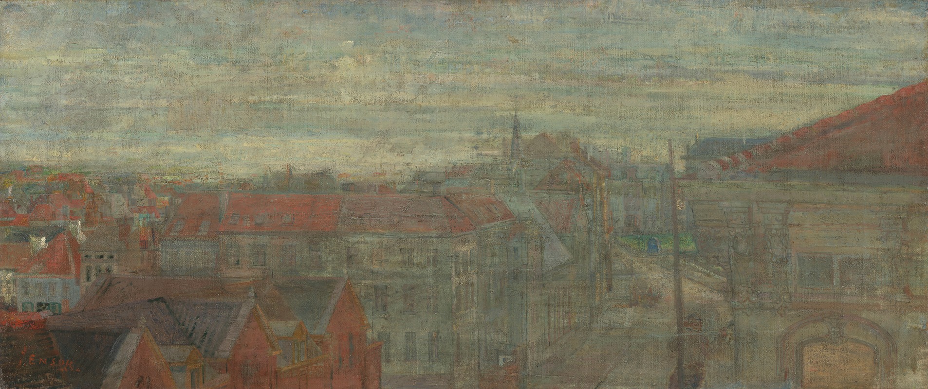 James Ensor - View of Phnosia. Luminous Waves and Vibrations