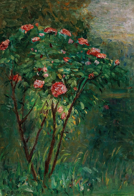 Gustave Caillebotte - Le rosier fleuri